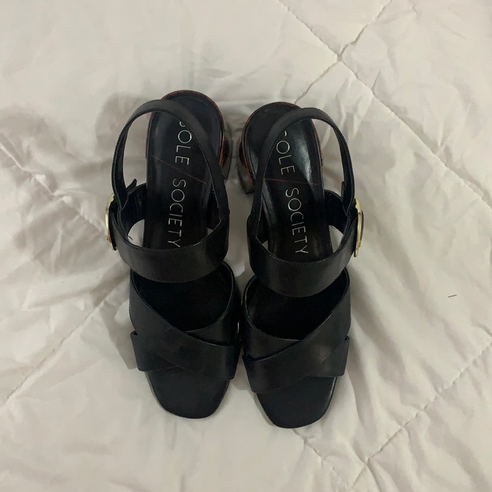 Sole Society Tortoiseshell Chunky Heel